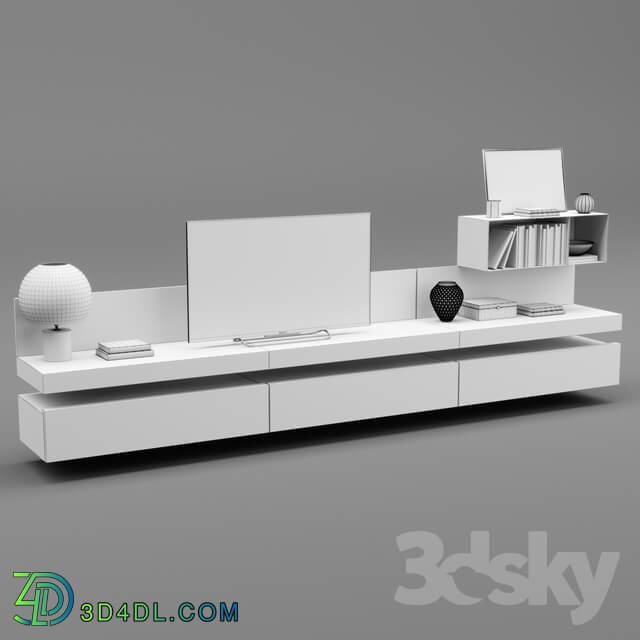 Poliform Sintesi Tv Unit 3D Models