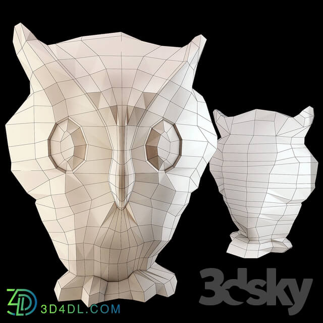 MaceSpace Decorative Stylized Owl Decor