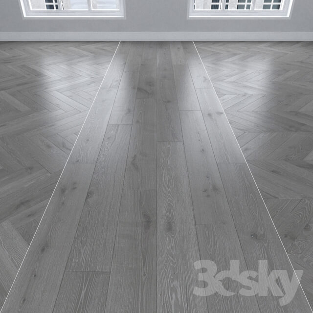 Wood Parquet Oak gray 3 types herringbone linear chevron.