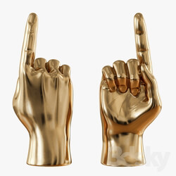 Other decorative objects Gold figurine hand 