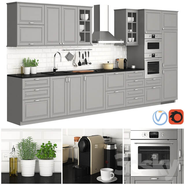 Kitchen Ikea Metod Bodbyn Gray