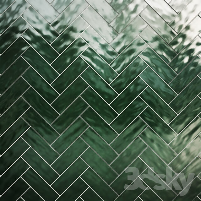 Green botle tiles