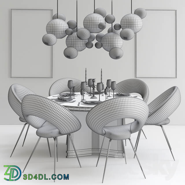 Table Chair Dining Set 02