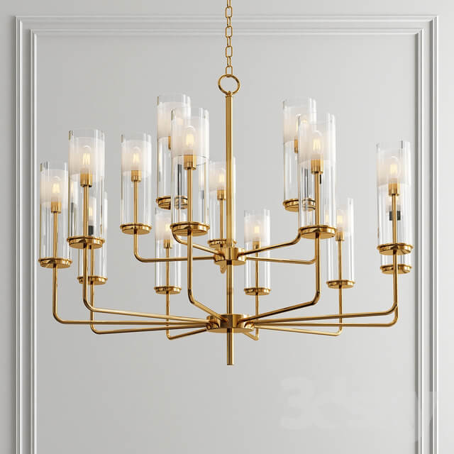 Hudson Valley Wentworth Brass Chandelier