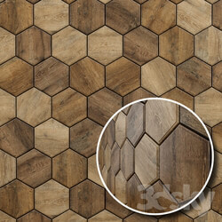 Wooden tiles from Karragach Design 