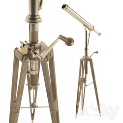 19th c. parisian brass telescope 