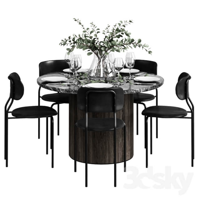 Table Chair GUBI Dinning Set