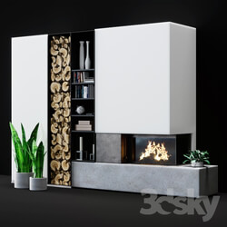 Modern fireplace 