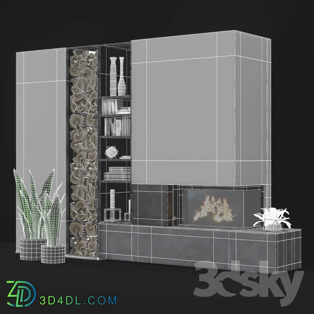 Modern fireplace