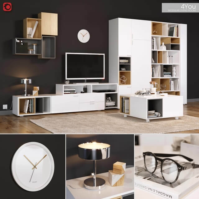 Wardrobe Display cabinets 4 YOU modular living room