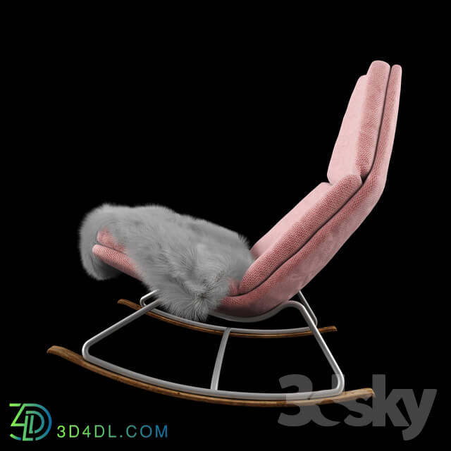 pink rocking chair