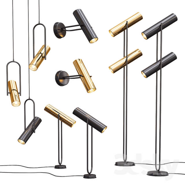 Mumoon Led Light Collection 4 types Pendant light 3D Models