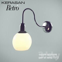 KERASAN coppia applique 7312 