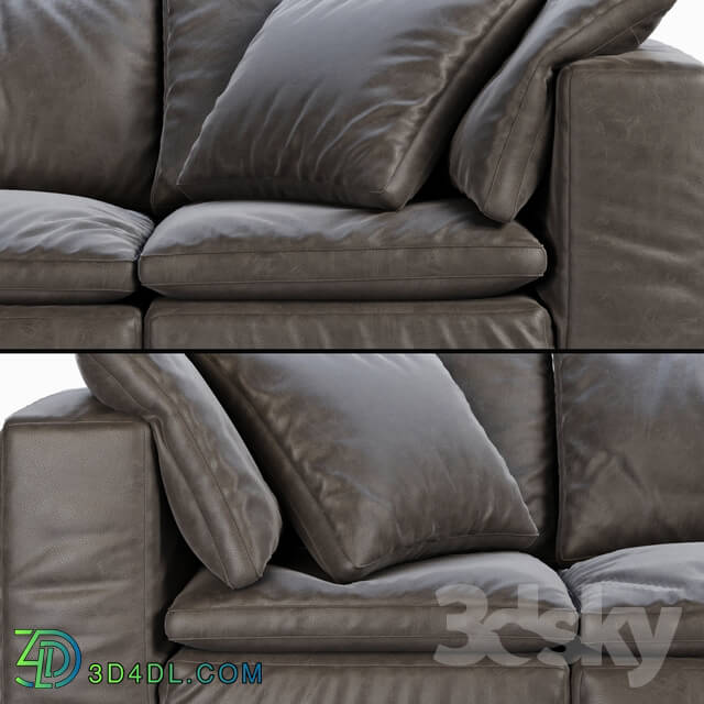 RH Cloud Modular Leather Sofa