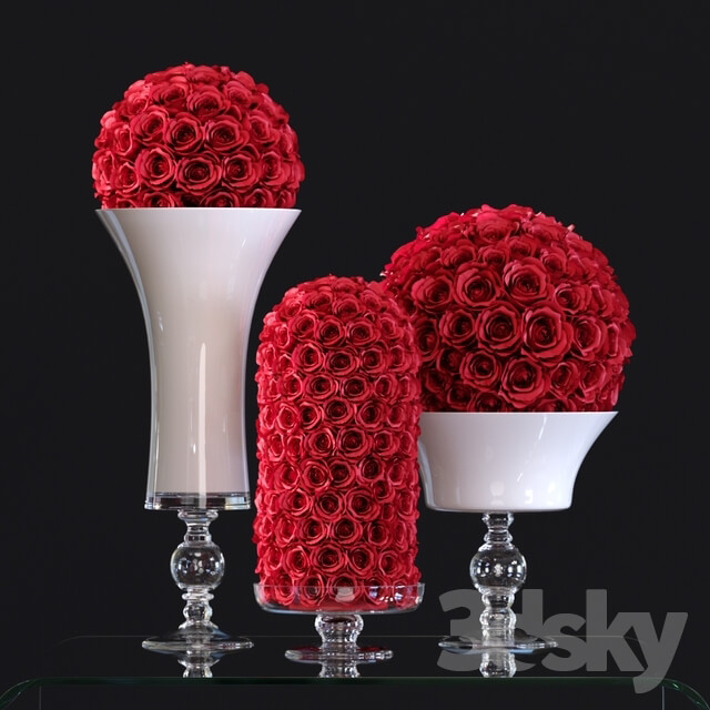 VG Flower Arrangement Set1 3D Models