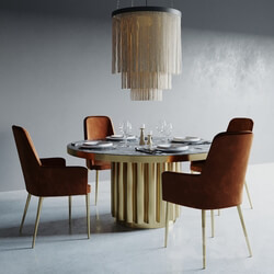 Table Chair CB2 Dinning set 