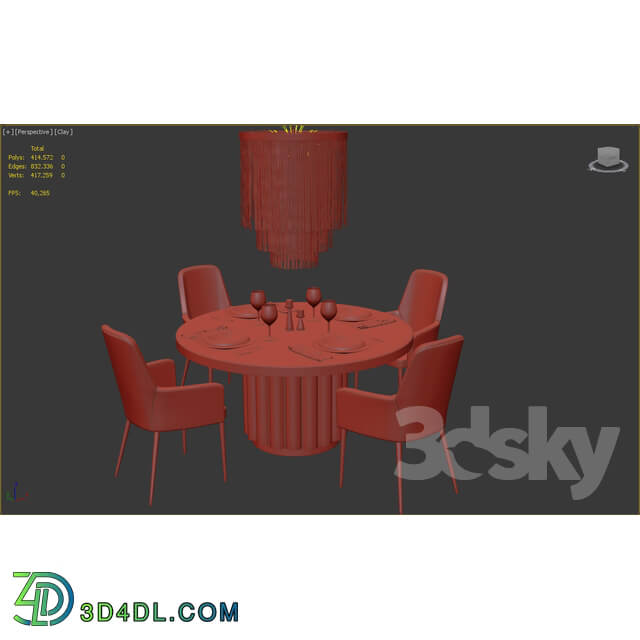 Table Chair CB2 Dinning set