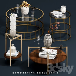 Decorative Coffee Tables Set 01 