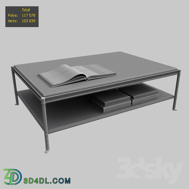 HOLLYHUNT D 39 ORSAY COCKTAIL TABLE