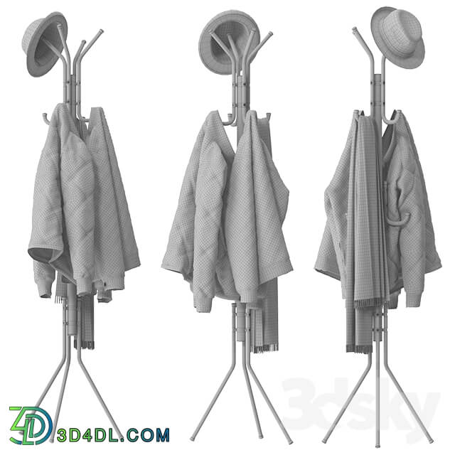 Metal Tripod Stand Coat Rack