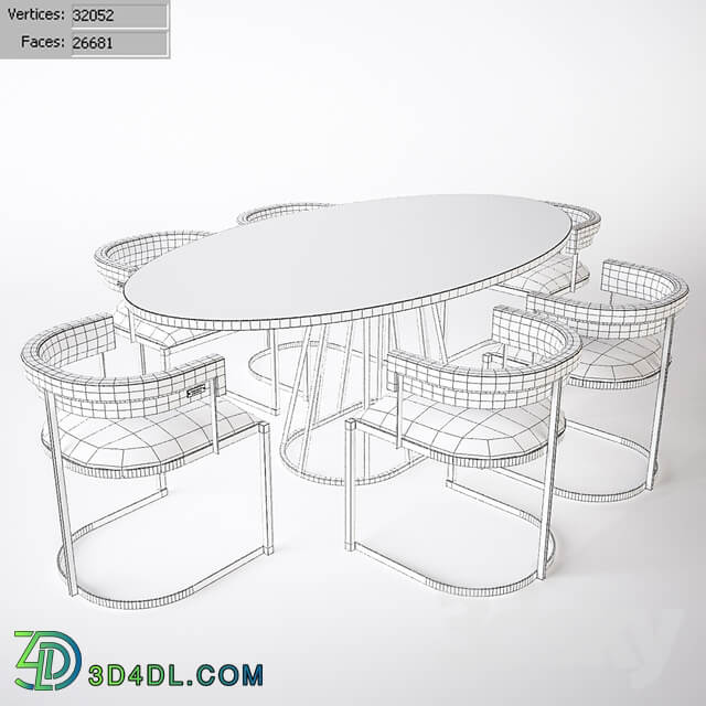 Table Chair Fitzgerald chair and Aile Rooma Design Furniture table