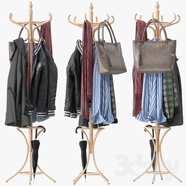 COSTWAY Floor Standing Clothes 3D Models