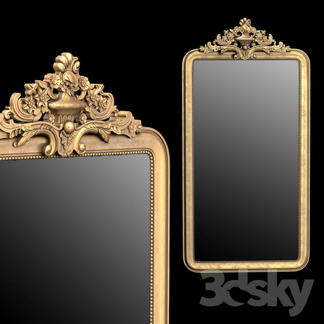 LOUIS PHILIPPE GILT LEANER MIRROR