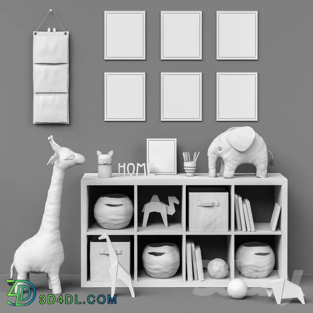 Toys and furniture SET 47 Miscellaneous 3D Models