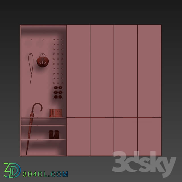 Entrance hall Hallway 3D Models