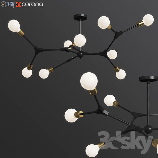 DNA Spiral structure Ceiling Light