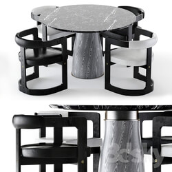 Table Chair Kelly Wearstler Camden table and Zuma chair 