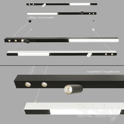 profile system Modular Centrsvet set2 Pendant light 3D Models 