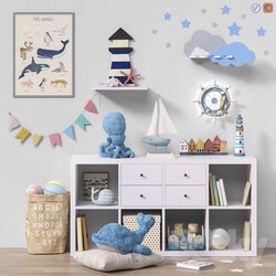 Miscellaneous Toys and furniture set 48 