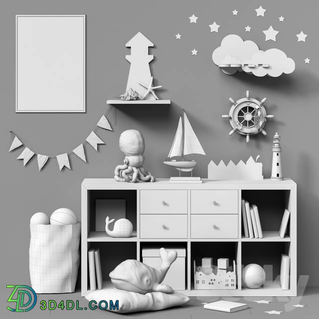 Miscellaneous Toys and furniture set 48
