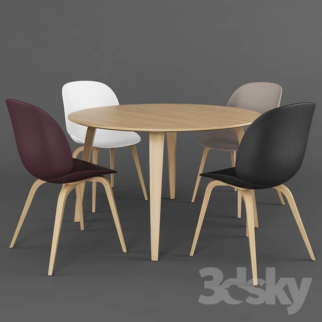 Table Chair GUBI Dining group 2