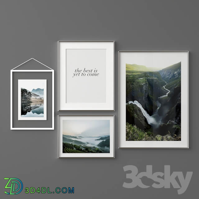 Poster Set Green Mountains 