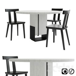 Table Chair Kitale table with Sipa chair 