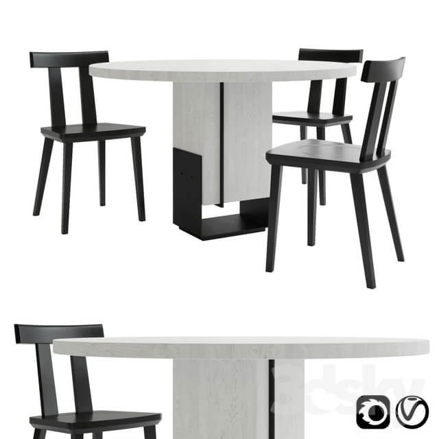 Table Chair Kitale table with Sipa chair