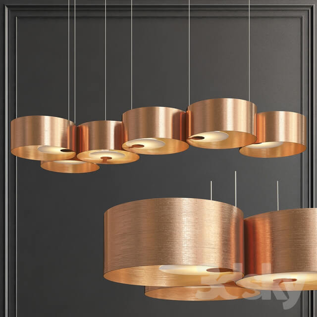 Trial linear chandelier Pendant light 3D Models