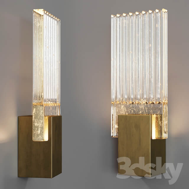 Holly Hunt Pleated Glass Sconce