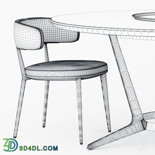 Table Chair Maxalto ASTRUM CARATOS