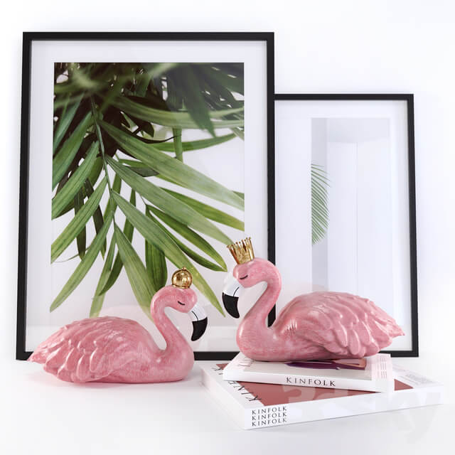 Flamingo Decorative Set