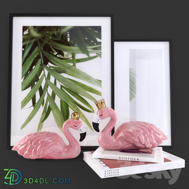 Flamingo Decorative Set