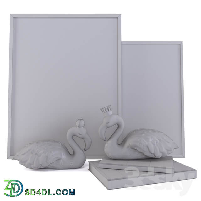 Flamingo Decorative Set