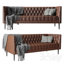 Joybird vaughn leather sofa 