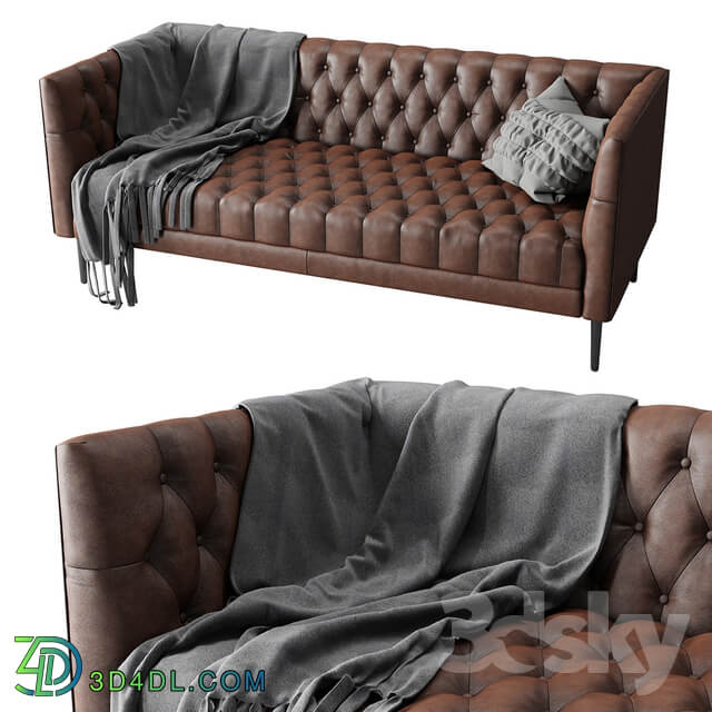 Joybird vaughn leather sofa