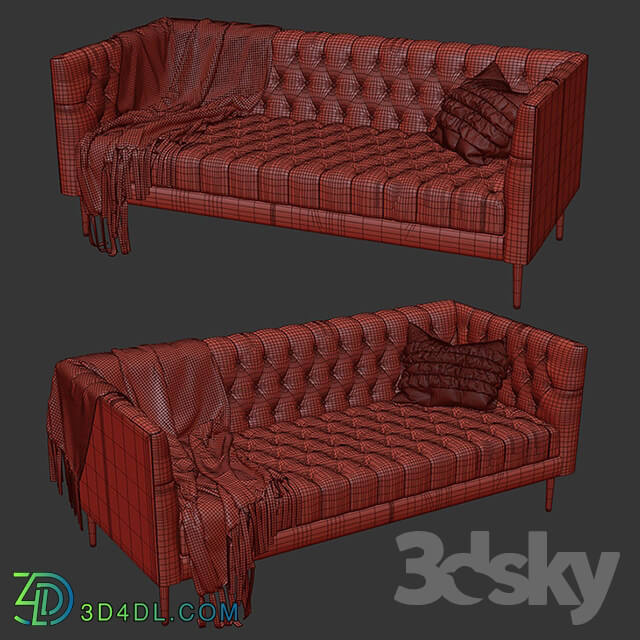 Joybird vaughn leather sofa