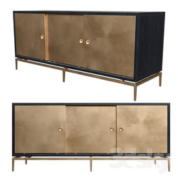 Sideboard Chest of drawer Dresser with metal sliding doors 
