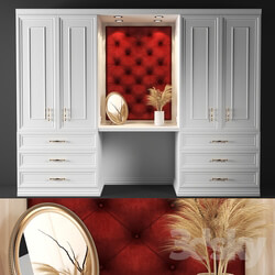 Wardrobe Display cabinets set248 red wardrobe 