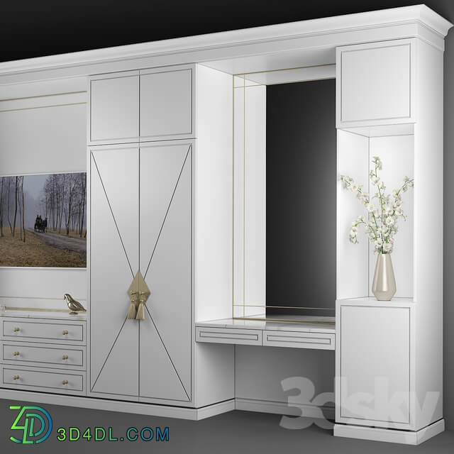 Wardrobe Display cabinets Furniture composition 46